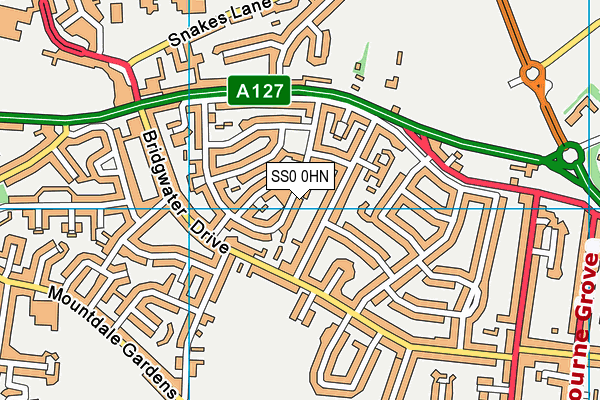 SS0 0HN map - OS VectorMap District (Ordnance Survey)