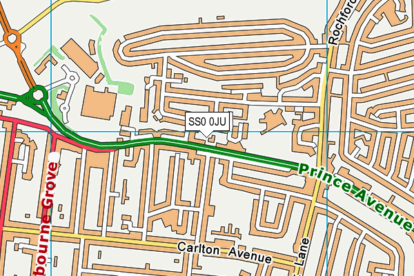 SS0 0JU map - OS VectorMap District (Ordnance Survey)