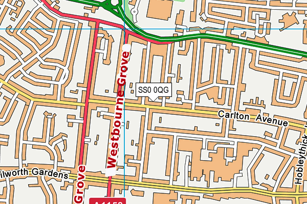 SS0 0QG map - OS VectorMap District (Ordnance Survey)