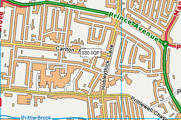 SS0 0QP map - OS VectorMap District (Ordnance Survey)