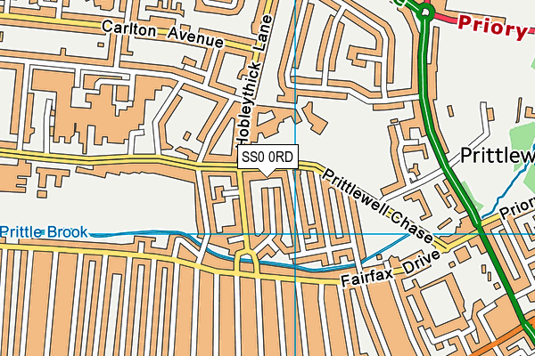 SS0 0RD map - OS VectorMap District (Ordnance Survey)