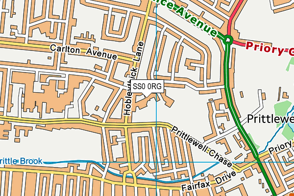 SS0 0RG map - OS VectorMap District (Ordnance Survey)