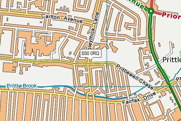 SS0 0RQ map - OS VectorMap District (Ordnance Survey)