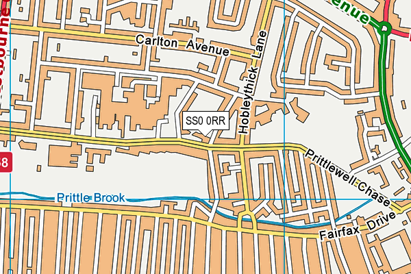 SS0 0RR map - OS VectorMap District (Ordnance Survey)