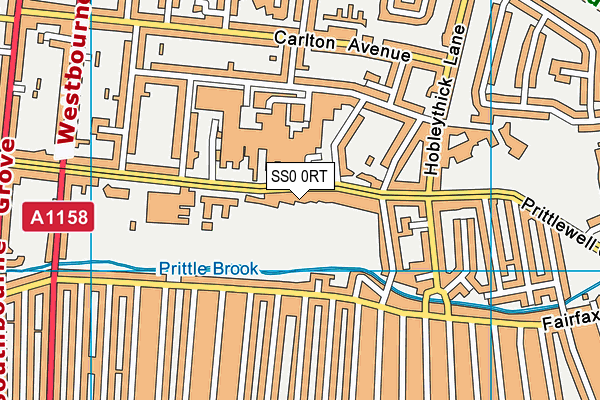 Chase High School map (SS0 0RT) - OS VectorMap District (Ordnance Survey)