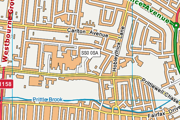 SS0 0SA map - OS VectorMap District (Ordnance Survey)