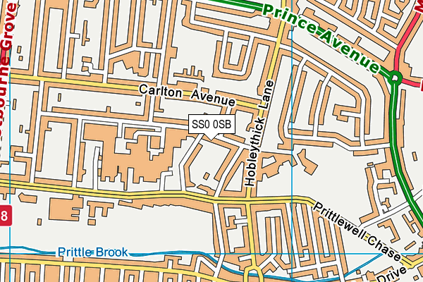 SS0 0SB map - OS VectorMap District (Ordnance Survey)