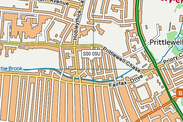 SS0 0SU map - OS VectorMap District (Ordnance Survey)