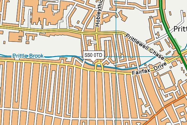 SS0 0TD map - OS VectorMap District (Ordnance Survey)