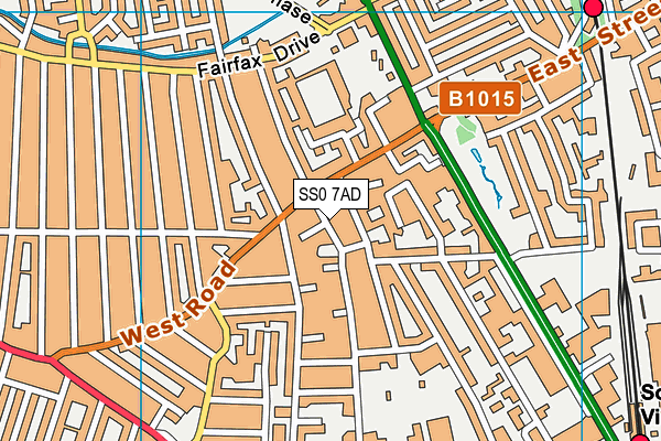 SS0 7AD map - OS VectorMap District (Ordnance Survey)