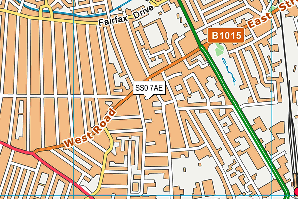 SS0 7AE map - OS VectorMap District (Ordnance Survey)