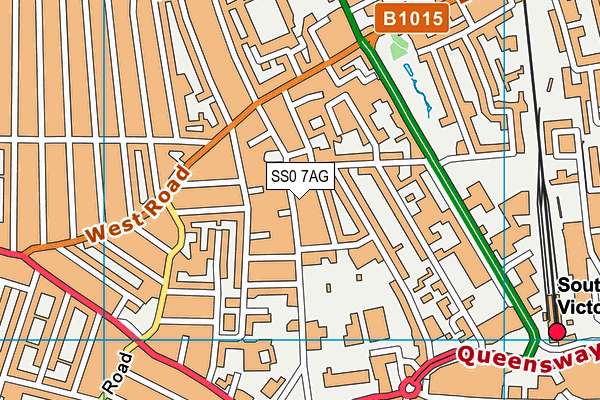 SS0 7AG map - OS VectorMap District (Ordnance Survey)