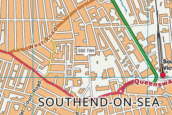 SS0 7AH map - OS VectorMap District (Ordnance Survey)