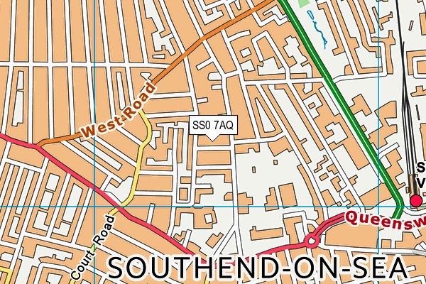 SS0 7AQ map - OS VectorMap District (Ordnance Survey)