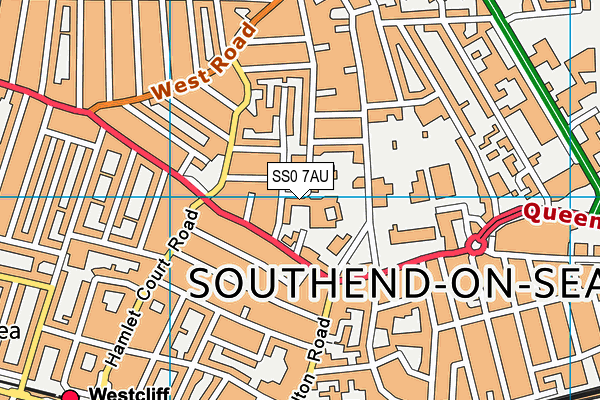 SS0 7AU map - OS VectorMap District (Ordnance Survey)