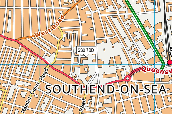 SS0 7BD map - OS VectorMap District (Ordnance Survey)