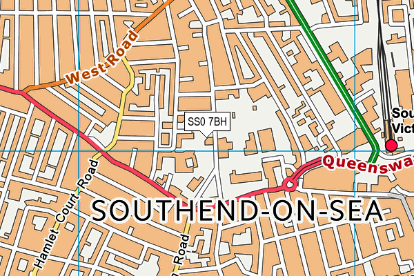 SS0 7BH map - OS VectorMap District (Ordnance Survey)