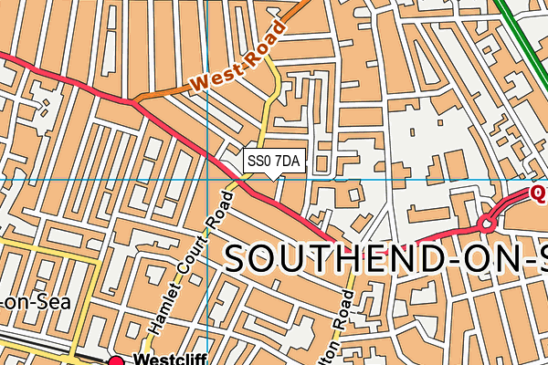 SS0 7DA map - OS VectorMap District (Ordnance Survey)