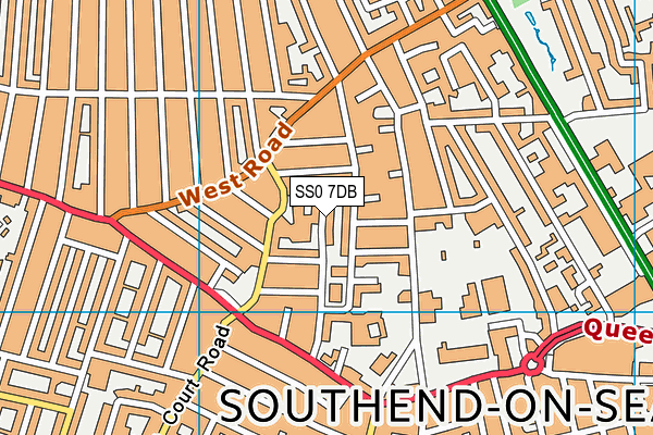SS0 7DB map - OS VectorMap District (Ordnance Survey)