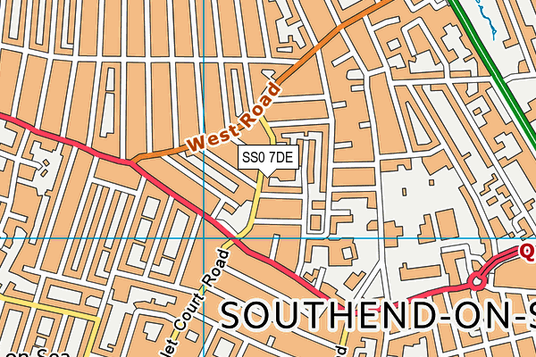 SS0 7DE map - OS VectorMap District (Ordnance Survey)