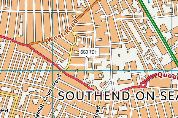 SS0 7DH map - OS VectorMap District (Ordnance Survey)