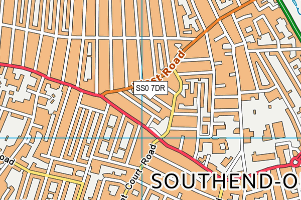 SS0 7DR map - OS VectorMap District (Ordnance Survey)