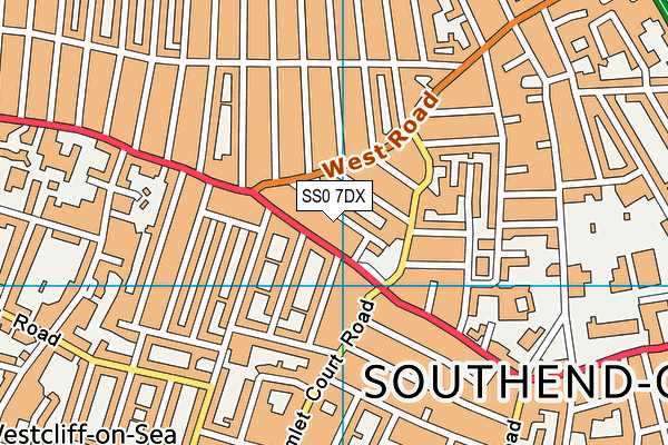 SS0 7DX map - OS VectorMap District (Ordnance Survey)