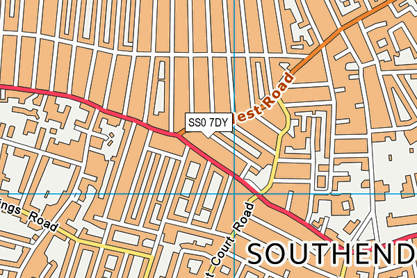SS0 7DY map - OS VectorMap District (Ordnance Survey)