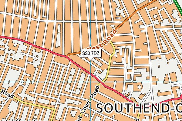 SS0 7DZ map - OS VectorMap District (Ordnance Survey)