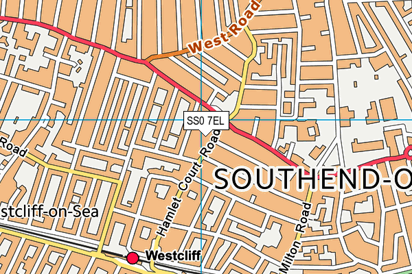 SS0 7EL map - OS VectorMap District (Ordnance Survey)