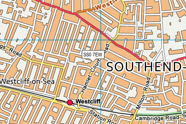 SS0 7EW map - OS VectorMap District (Ordnance Survey)