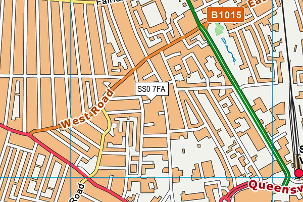 SS0 7FA map - OS VectorMap District (Ordnance Survey)