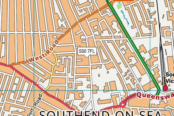SS0 7FL map - OS VectorMap District (Ordnance Survey)