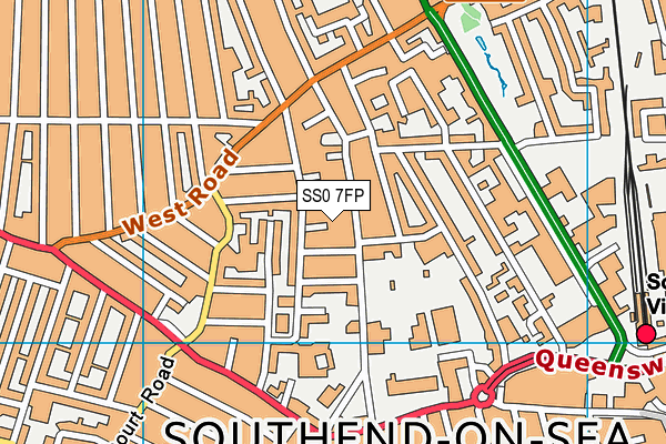 SS0 7FP map - OS VectorMap District (Ordnance Survey)