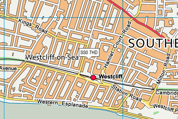 SS0 7HD map - OS VectorMap District (Ordnance Survey)