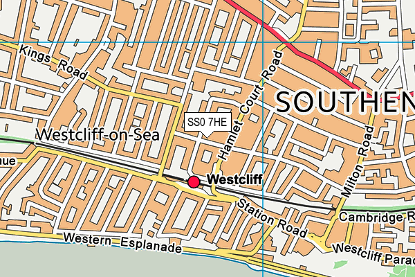 SS0 7HE map - OS VectorMap District (Ordnance Survey)
