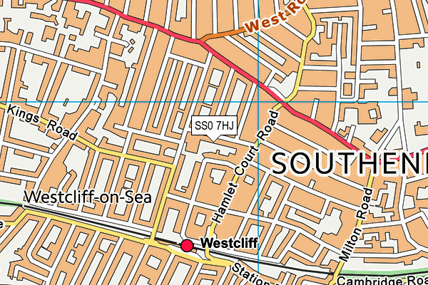SS0 7HJ map - OS VectorMap District (Ordnance Survey)