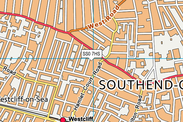 SS0 7HS map - OS VectorMap District (Ordnance Survey)