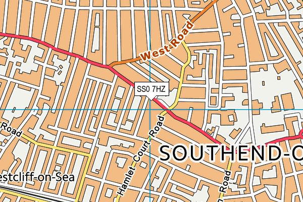SS0 7HZ map - OS VectorMap District (Ordnance Survey)
