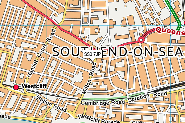 SS0 7JP map - OS VectorMap District (Ordnance Survey)