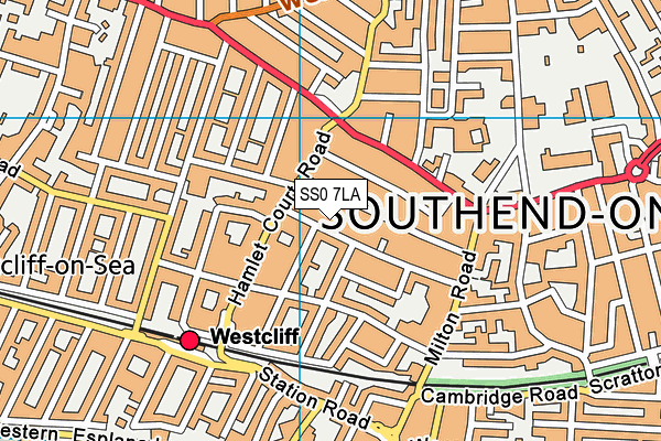 SS0 7LA map - OS VectorMap District (Ordnance Survey)