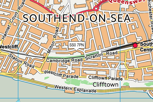 SS0 7PN map - OS VectorMap District (Ordnance Survey)