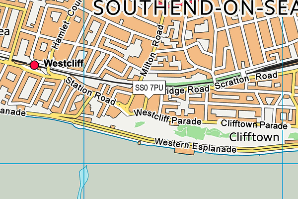 SS0 7PU map - OS VectorMap District (Ordnance Survey)