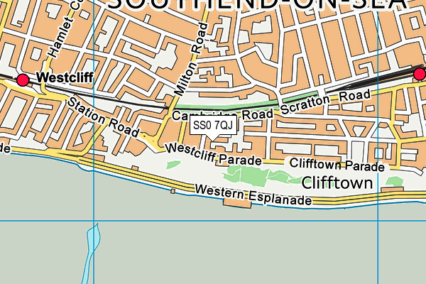 SS0 7QJ map - OS VectorMap District (Ordnance Survey)