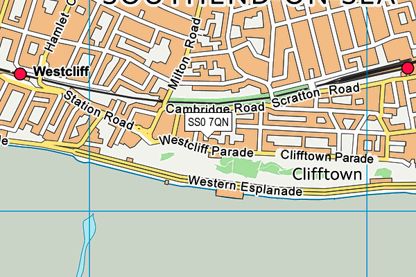 SS0 7QN map - OS VectorMap District (Ordnance Survey)