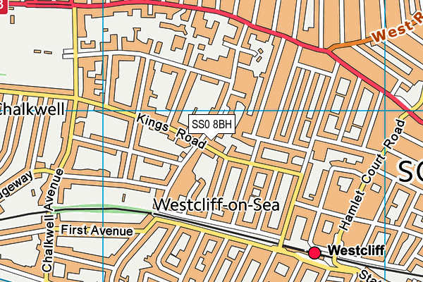 SS0 8BH map - OS VectorMap District (Ordnance Survey)