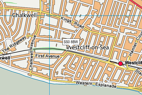 SS0 8BW map - OS VectorMap District (Ordnance Survey)