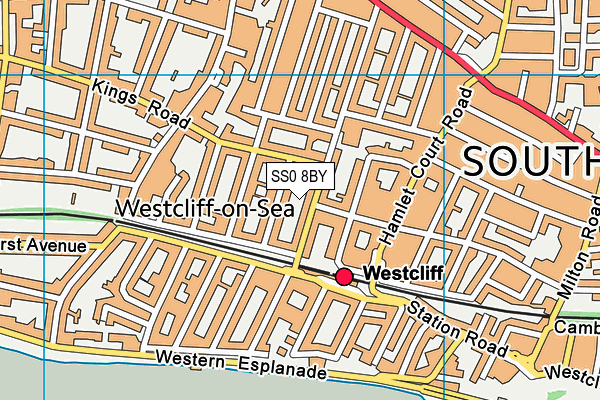 SS0 8BY map - OS VectorMap District (Ordnance Survey)