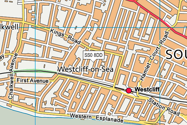SS0 8DD map - OS VectorMap District (Ordnance Survey)