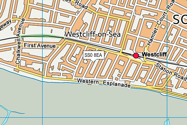 SS0 8EA map - OS VectorMap District (Ordnance Survey)